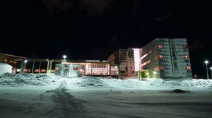 University of Greenland by night  PHOTO: University of Greenland/Anders Barslund
