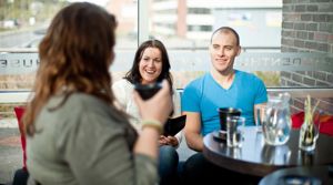 Students at a Cafe - Campus Alta  PHOTO: Tommy Hansen