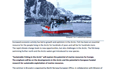 Sustainable Fishing in the Arctic