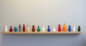 Gunvor Guttorm: My Way to Iesvuodat (carafes with knitted cover and reindeer horn lid)