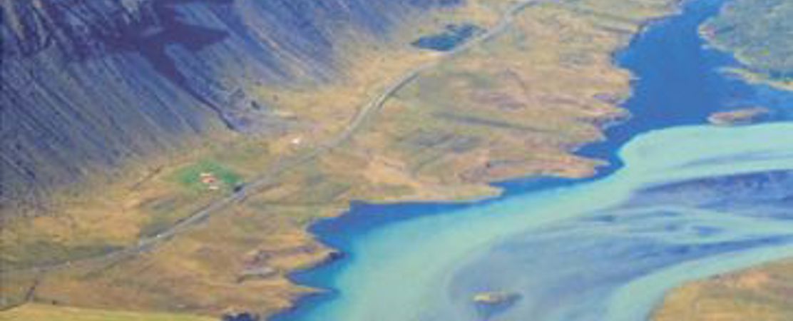 River Ölfusá, just North of Selfoss, South Iceland 