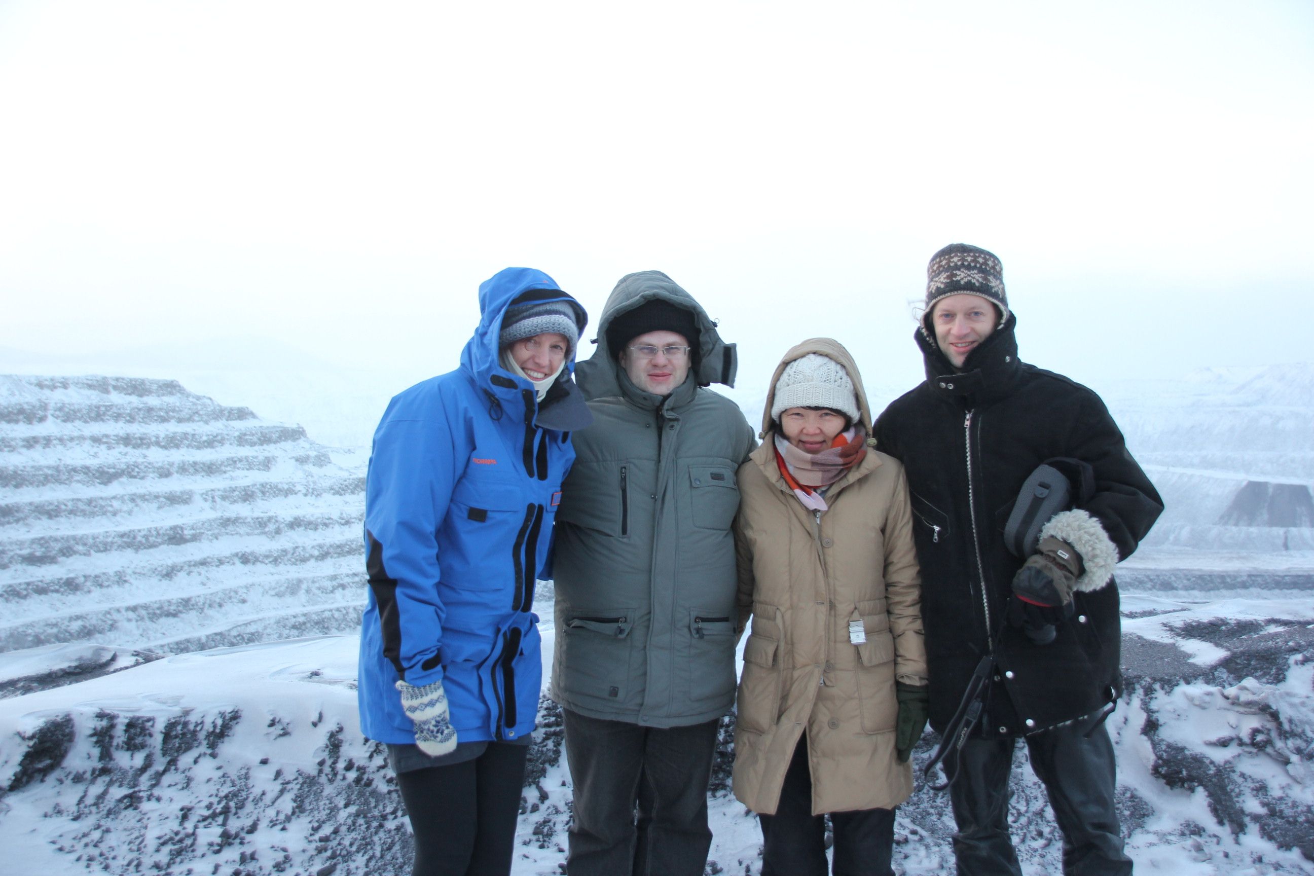 the course organisers of the Neryungryi course at the coal mine