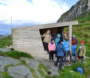 Students enjoying the landscape at Varanger Peninsula during a field course in 2016, organised by the UArctic Thematic Network on Northern Tourism