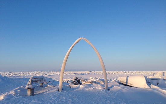 Day break in Utquiavik, Alaska