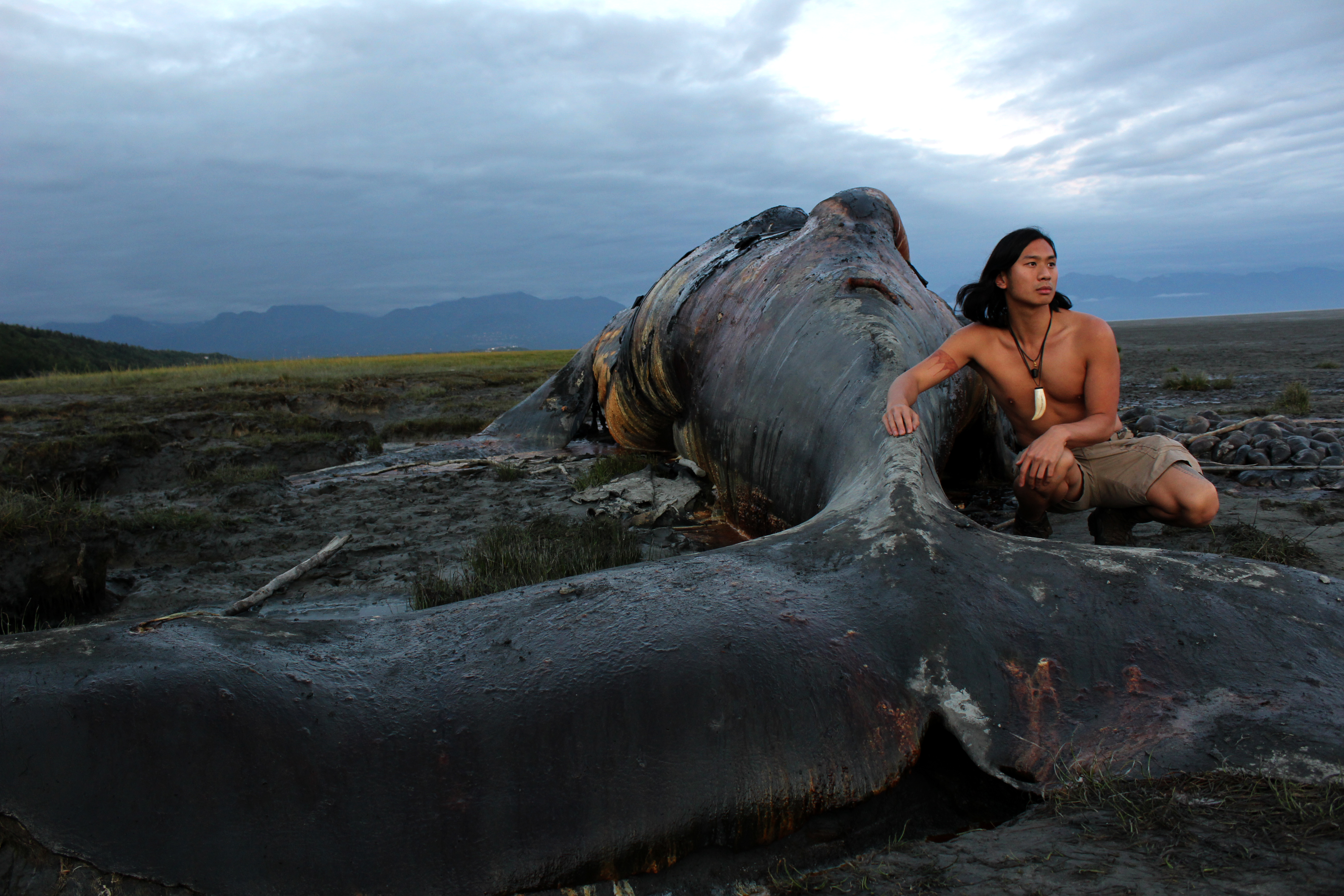 This photo was a collaboration with Justin Fulkerson. A beached whale washed up in Kincaid park in Anchorage and Justin took this photo while we prayed for it. I care more about local nature as I pursue the decolonization of my own mind.