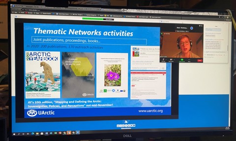 Kirsi presenting in ARCUS