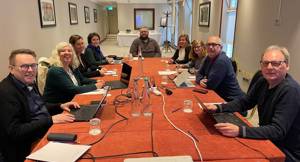 TNSW members: Asgeir Solstad (Norway), Debbie Gonzalez (USA), Jóna Margrét Ólafsdóttir, (Iceland), Eva Josfsen (Norway) Mikhail Gradovski (Norway), Merja Laotonen (Finland), Mary Dallas Allan (USA) Lennart Sauer (Sweden) Lars Uggerhoej (Denmark) research meeting, 2024 London, England.