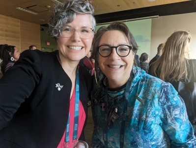 Morgan Dulian And Diane Hirshberg At Arctic Encounter 2024