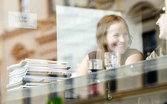 Students having coffee