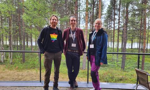 Network for Terrestrial Biodiversity Monitoring Leads Stefan Prost & Clément Massé, and Manager of Thematic Networks Heli Niittynen.