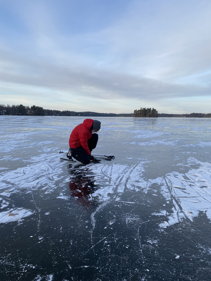 Enjoyment Of Blue And Red