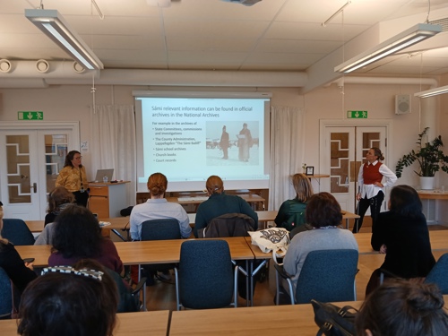 Maria Press (left) and Sara Grut (right), National Archives, Östersund.