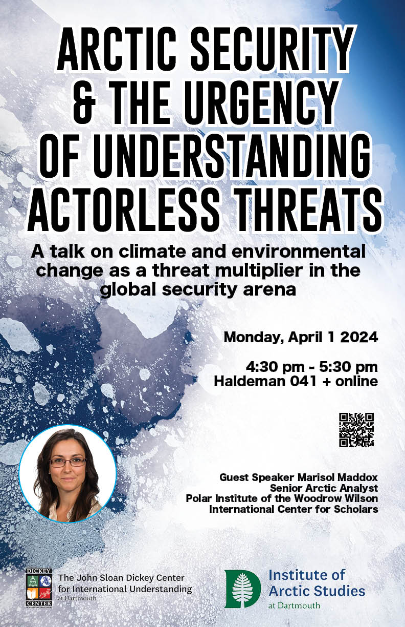 Event Poster Arctic Security And The Urgency Of Understanding Actorless Threats