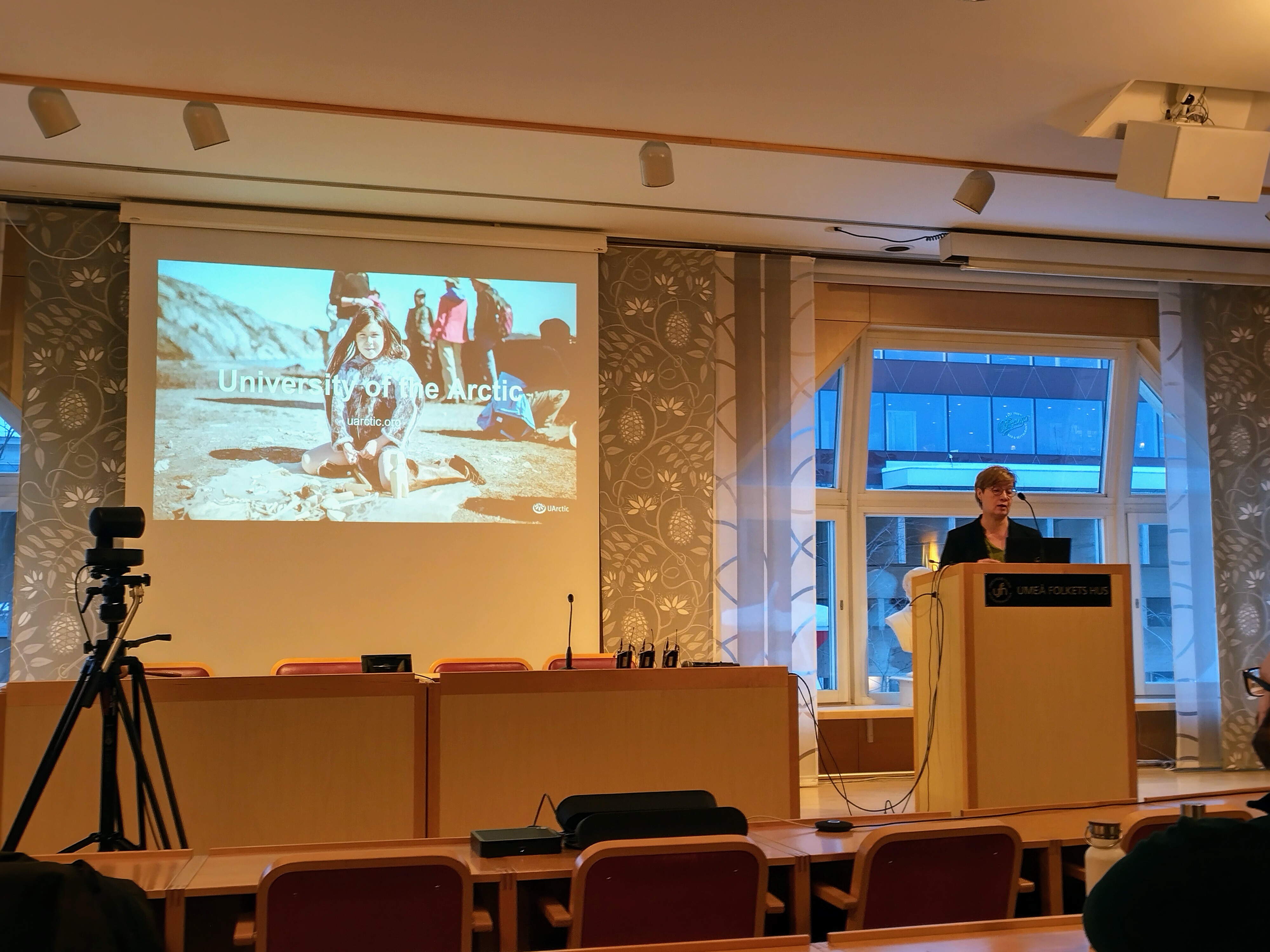 Kirsi Latola presents UArctic at Umea Arctic Forum