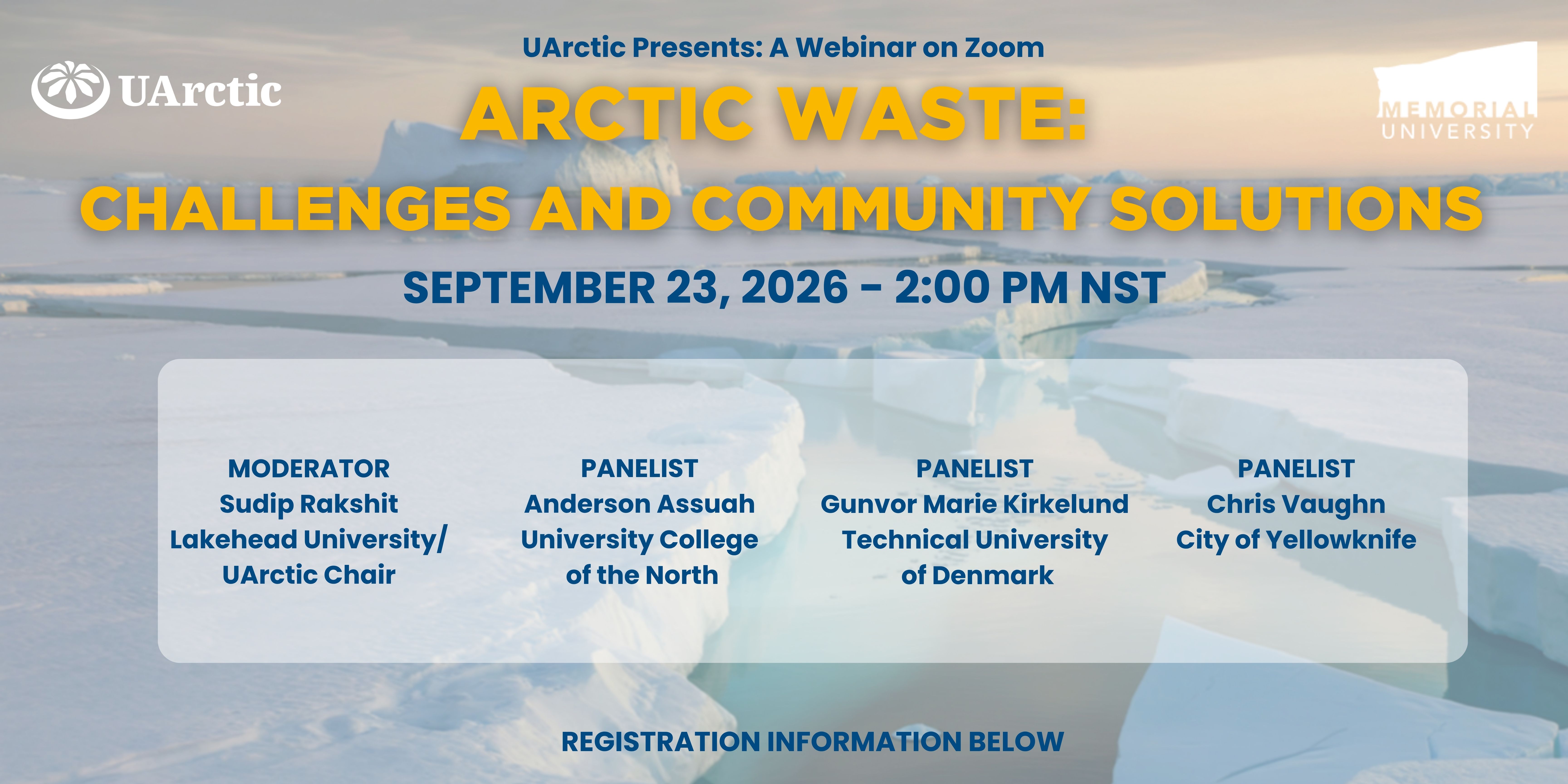 PANELISTS ANNOUNCED: UArctic Webinar on Arctic Waste - Challenges and Community Solutions  PHOTO: UArctic