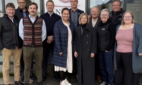 UArctic Board members in front of Inuit Circumpolar Council office in Nuuk.