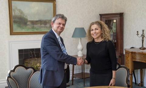 Professor Sir Anton Muscatelli And Anousheh Ansair CEO, XPRIZE