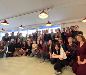 Students and instructors celebrating successfully accomplished fieldworks at the  Arctic WASH summer school, Sisimiut, Greenland, July 2023